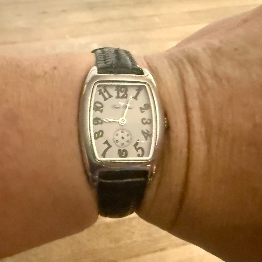 Lucien Piccard Black Leather Guilloche Dial Ladies Watch Lucien Piccard Black Leather Guilloche Dial Ladies Watch
